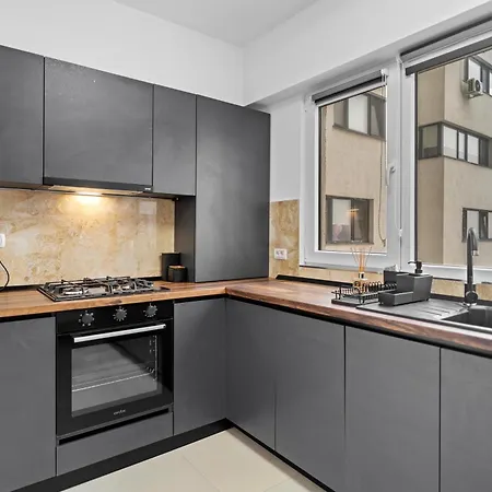 Minimalist Green&grey Flat Apartment