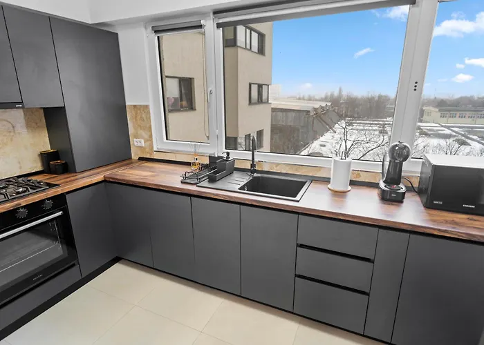 Minimalist & Grey Flat Appartement Bucarest